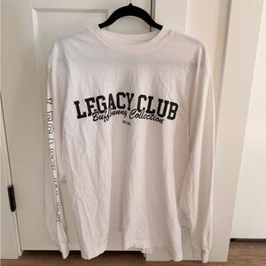 BuffBunny White Cotton Long Sleeve Tee Legacy Club